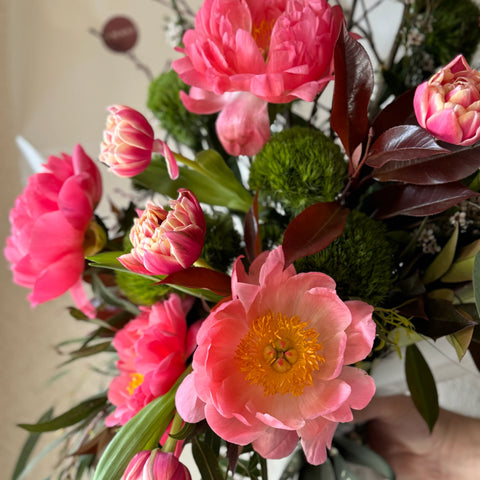 Little Coral Dream Peony Bouquet