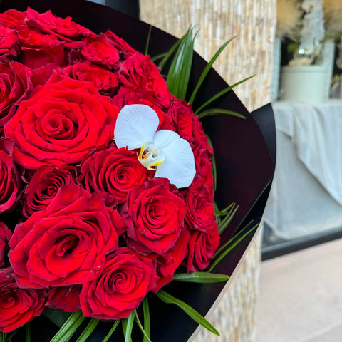 Love Tellers 50 Red Rose Bouquet