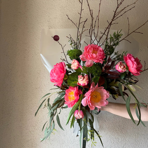 Little Coral Dream Peony Bouquet